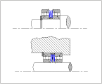 inner and outer rings of bearing