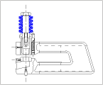 hole space punch unit